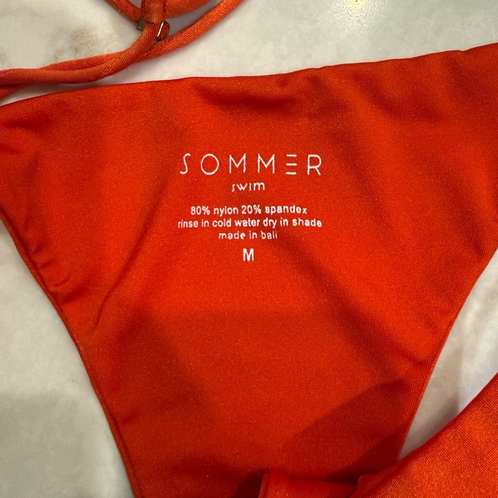 Vibrant Orange Bikini Set Sommer swim - Picture 3 of 3